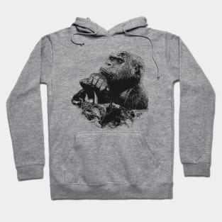 Gorilla portrait Hoodie